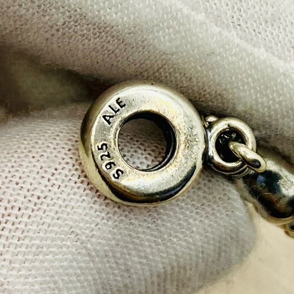 EUC Pandora 791200 Sterling Silver & 14K Gold Unicorn Fantasy Animal Dangle Bead - Picture 10 of 11